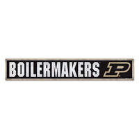 Purdue Boilermakers Wood Sign 6"x36" 3/8" thick