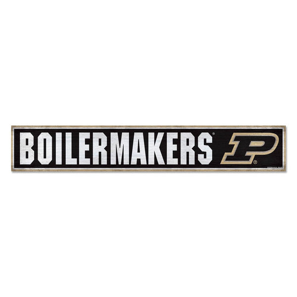 Purdue Boilermakers Wood Sign 6"x36" 3/8" thick