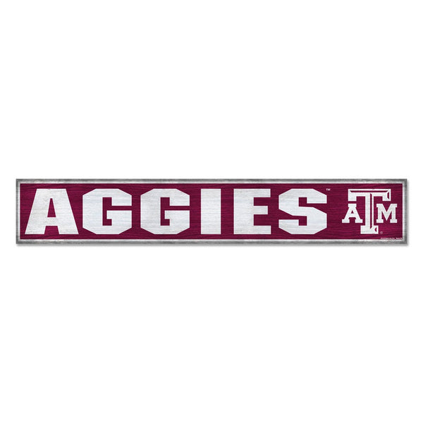 Texas A&M Aggies Wood Sign 6"x36" 3/8" thick