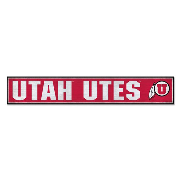 Wholesale-Utah Utes Wood Sign 6"x36" 3/8" thick