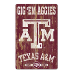 Texas A&M Aggies SLOGAN Wood Sign 11" x 17" 1/4" thick