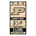 Purdue Boilermakers Wood Sign 6x12 3/8" thick