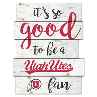 Wholesale-Utah Utes Wood Sign 11"X14"