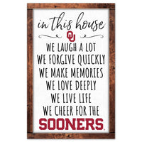 Wholesale-Oklahoma Sooners Wood Sign 11" x 17" 1/4" thick