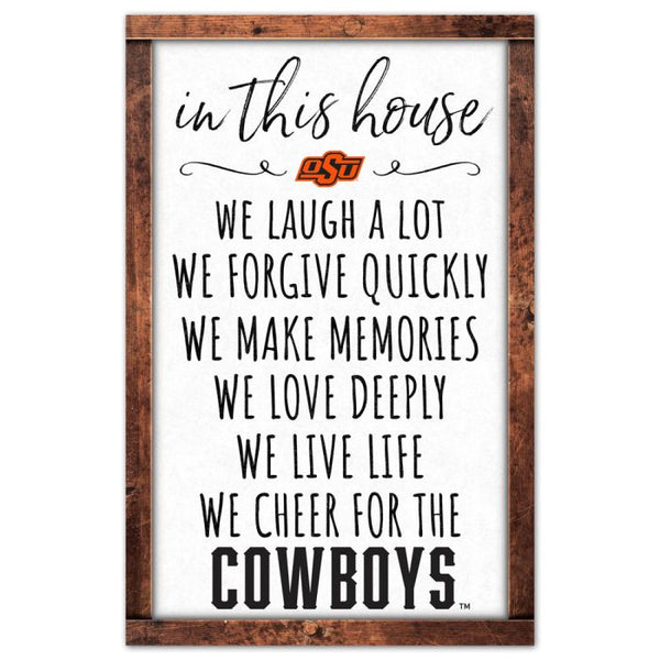 Wholesale-Oklahoma State Cowboys Wood Sign 11" x 17" 1/4" thick