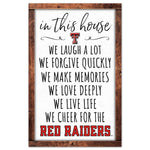 Wholesale-Texas Tech Red Raiders Wood Sign 11" x 17" 1/4" thick