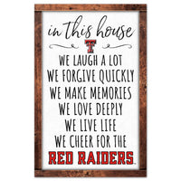 Wholesale-Texas Tech Red Raiders Wood Sign 11" x 17" 1/4" thick