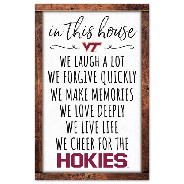 Wholesale-Virginia Tech Hokies Wood Sign 11" x 17" 1/4" thick