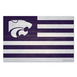 Kansas State Wildcats AMERICANA Wood Sign 11" x 17" 1/4" thick