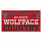 NC State Wolfpack Wood Sign 13"x24" 1/4" thick