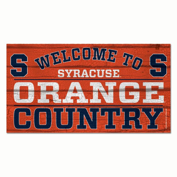 Wholesale-Syracuse Orange Wood Sign 13"x24" 1/4" thick