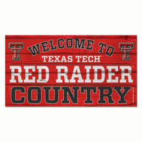 Wholesale-Texas Tech Red Raiders Wood Sign 13"x24" 1/4" thick