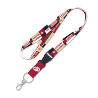 Wholesale-Oklahoma Sooners COLOR BLOCK Lanyard w/detachable buckle 1"