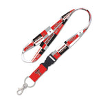 Wholesale-Texas Tech Red Raiders COLOR BLOCK Lanyard w/detachable buckle 1"