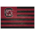 South Carolina Gamecocks AMERICANA Wood Sign 11" x 17" 1/4" thick