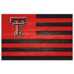 Wholesale-Texas Tech Red Raiders AMERICANA Wood Sign 11" x 17" 1/4" thick