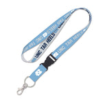 North Carolina Tar Heels HEATHER Lanyard w/detachable buckle 1"