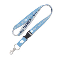 North Carolina Tar Heels HEATHER Lanyard w/detachable buckle 1"