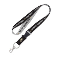 Wholesale-Purdue Boilermakers HEATHER Lanyard w/detachable buckle 1"