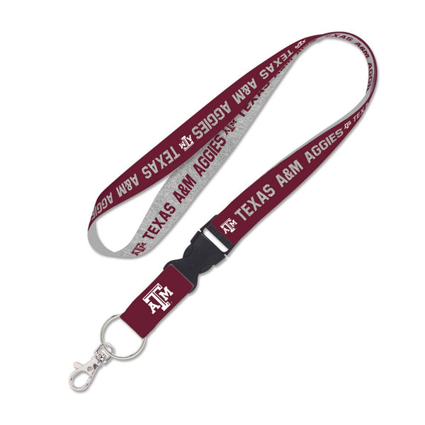 Texas A&M Aggies HEATHER Lanyard w/detachable buckle 1"