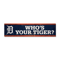 Detroit Tigers Wooden Magnet 1.5" X 6"