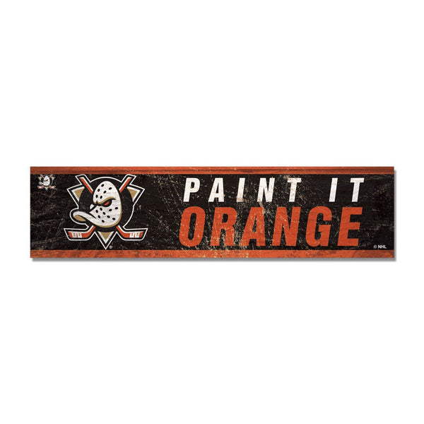 Anaheim Ducks Wooden Magnet 1.5" X 6"