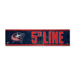 Columbus Blue Jackets Wooden Magnet 1.5" X 6"