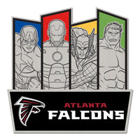 Atlanta Falcons / Marvel (C) 2021 Marvel Collector Pin Jewelry Card