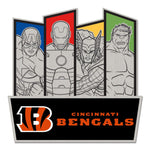 Cincinnati Bengals / Marvel (C) 2022 Marvel Collector Pin Jewelry Card