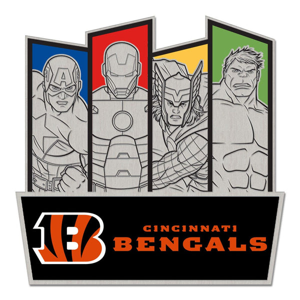 Cincinnati Bengals / Marvel (C) 2022 Marvel Collector Pin Jewelry Card