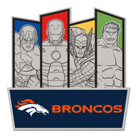 Denver Broncos / Marvel (C) 2021 Marvel Collector Pin Jewelry Card