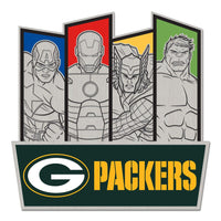 Green Bay Packers / Marvel (C) 2021 Marvel Collector Pin Jewelry Card