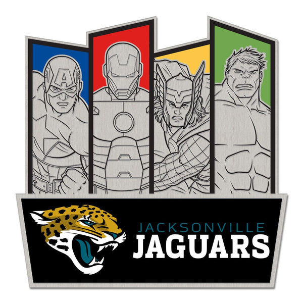 Jacksonville Jaguars / Marvel (C) 2021 Marvel Collector Pin Jewelry Card