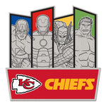 Kansas City Chiefs / Marvel (C) 2021 Marvel Collector Pin Jewelry Card