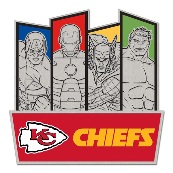 Kansas City Chiefs / Marvel (C) 2021 Marvel Collector Pin Jewelry Card