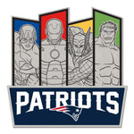 New England Patriots / Marvel (C) 2021 Marvel Collector Pin Jewelry Card