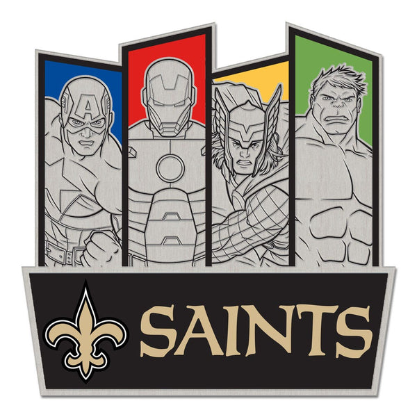 New Orleans Saints / Marvel (C) 2021 Marvel Collector Pin Jewelry Card