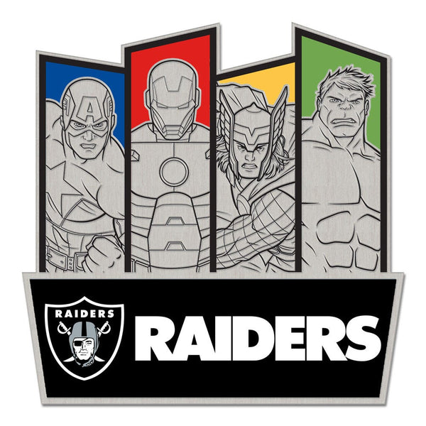 Las Vegas Raiders / Marvel (C) 2021 Marvel Collector Pin Jewelry Card