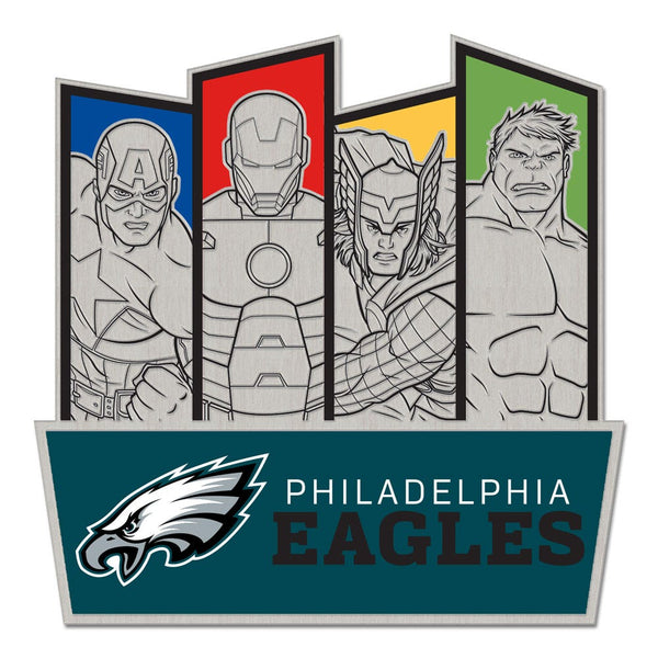 Philadelphia Eagles / Marvel (C) 2021 Marvel Collector Pin Jewelry Card