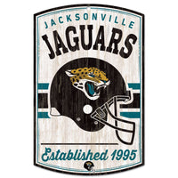 Jacksonville Jaguars / Classic Logo RETRO Wood Sign 11" x 17" 1/4" thick