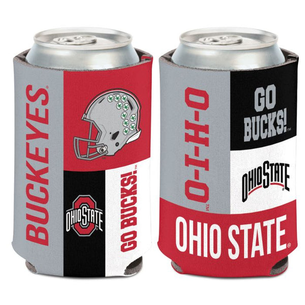 Wholesale-Ohio State Buckeyes COLOR BLOCK Can Cooler 12 oz.