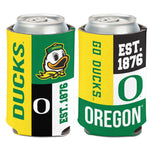 Oregon Ducks COLOR BLOCK Can Cooler 12 oz.
