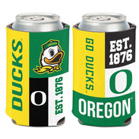 Oregon Ducks COLOR BLOCK Can Cooler 12 oz.