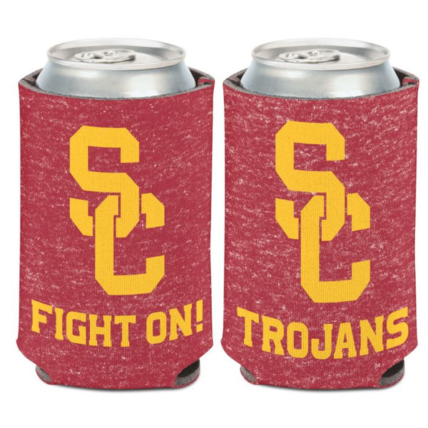 Wholesale-USC Trojans HEATHERED Can Cooler 12 oz.