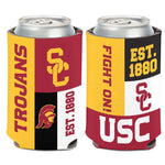 Wholesale-USC Trojans COLOR BLOCK Can Cooler 12 oz.