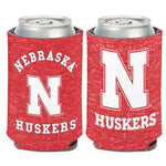 Wholesale-Nebraska Cornhuskers TEAM HEATHERED Can Cooler 12 oz.