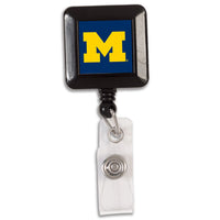 Michigan Wolverines Retractable Badge Holder