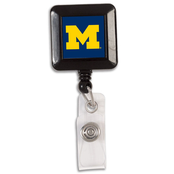 Michigan Wolverines Retractable Badge Holder