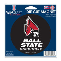 Wholesale-Ball State Cardinals Die Cut Magnet 4.5" x 6"