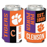 Clemson Tigers COLOR BLOCK Can Cooler 12 oz.